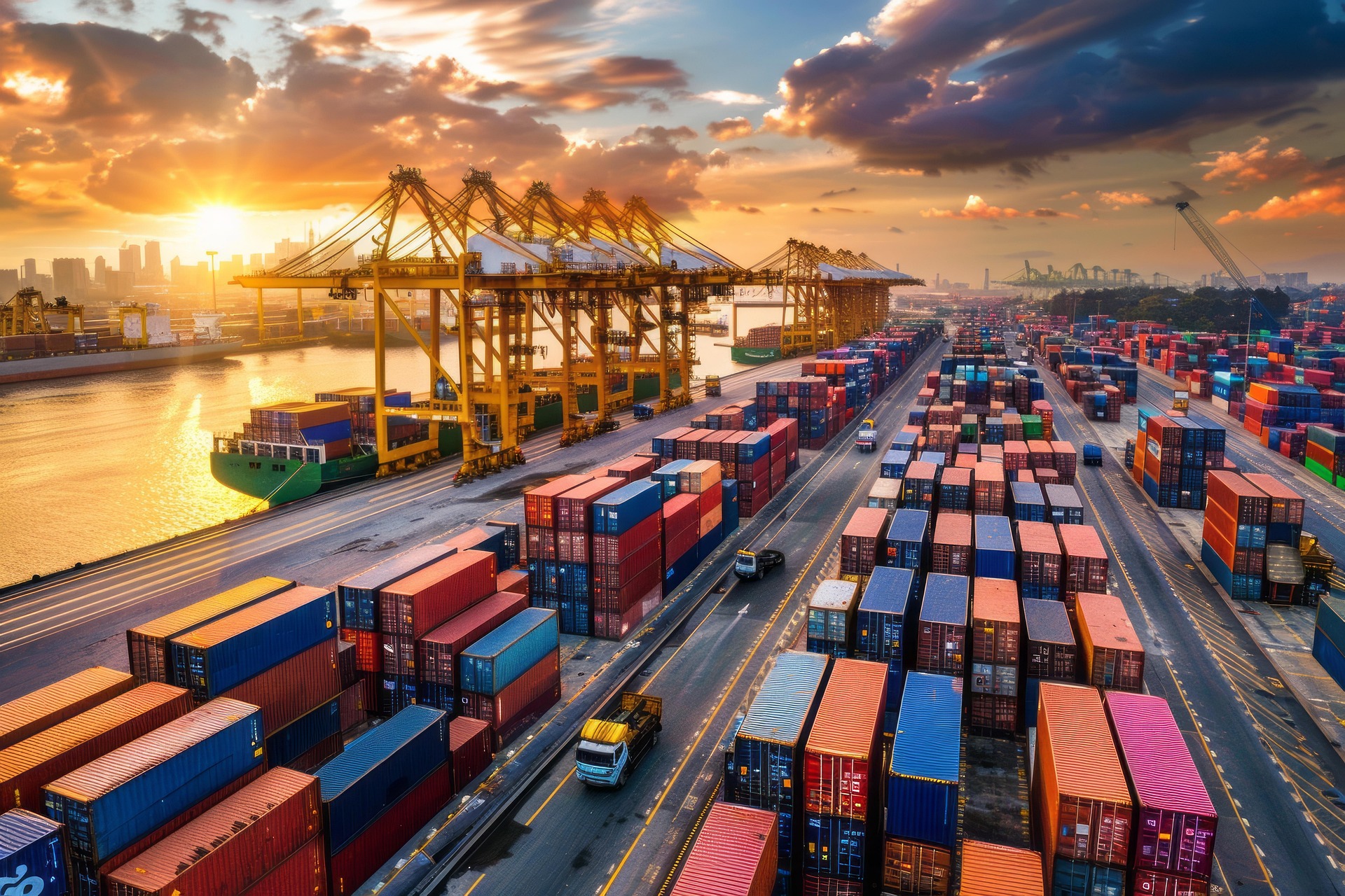 Zee vracht container shipments fcl / lcl